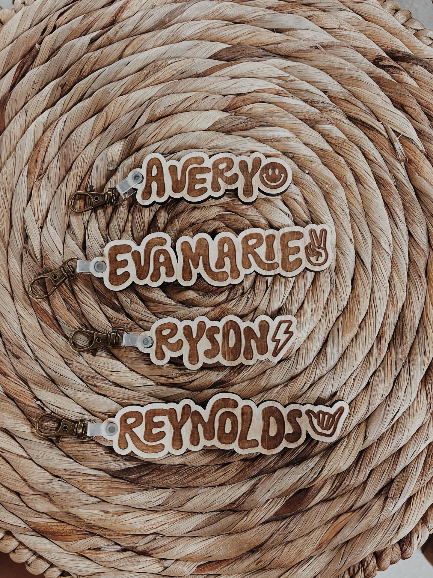 Personalized Wooden Keychain | TROPI LAND