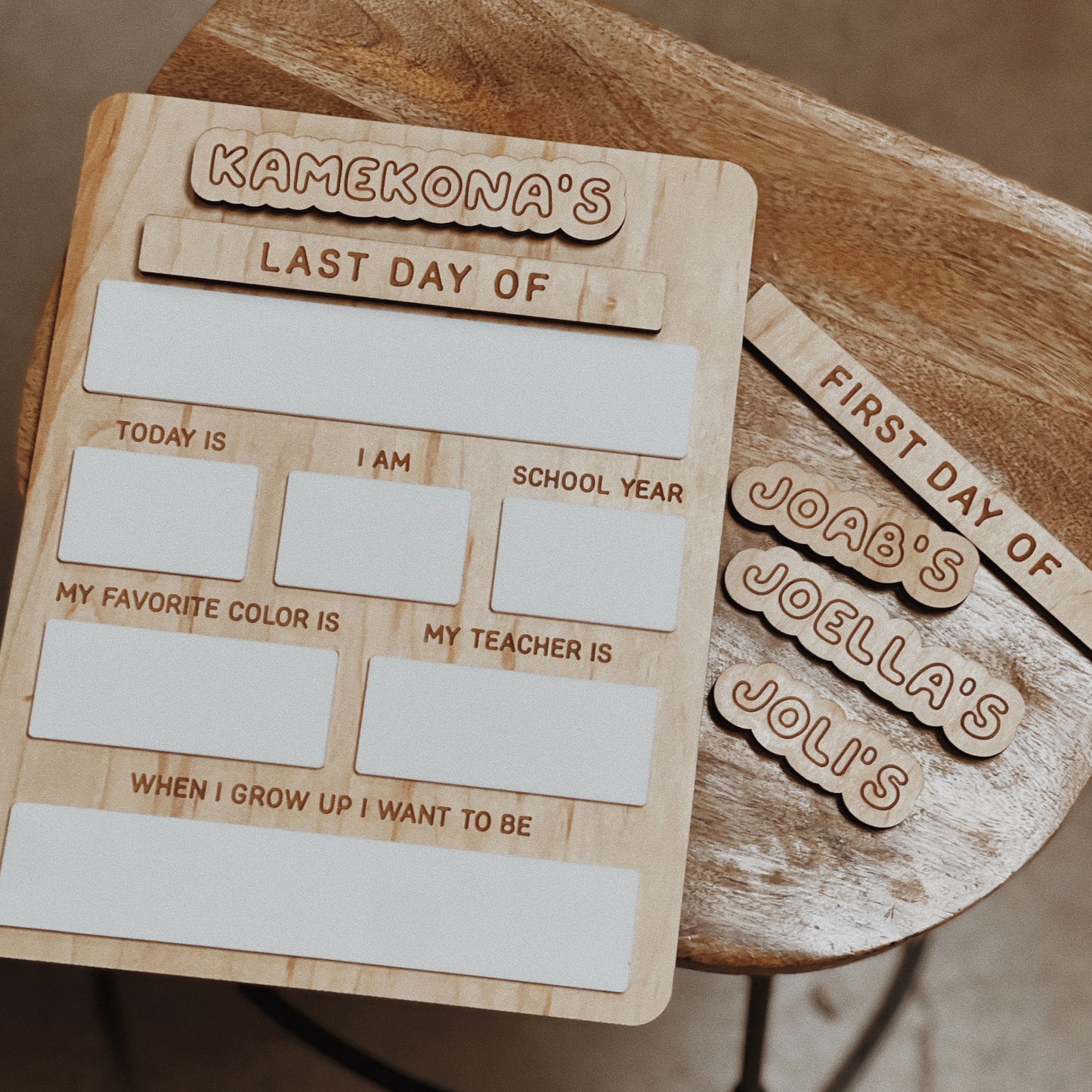 2023 Interchangeable Dry Erase School Sign