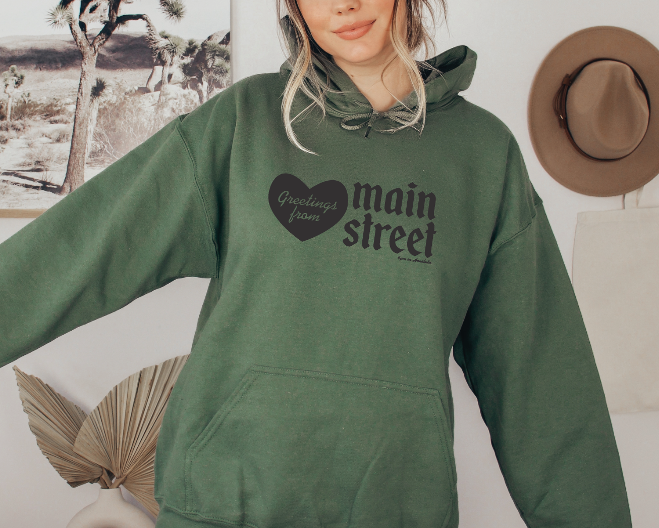PRE-ORDER Adult Unisex "Greetings from main street" Hoodie