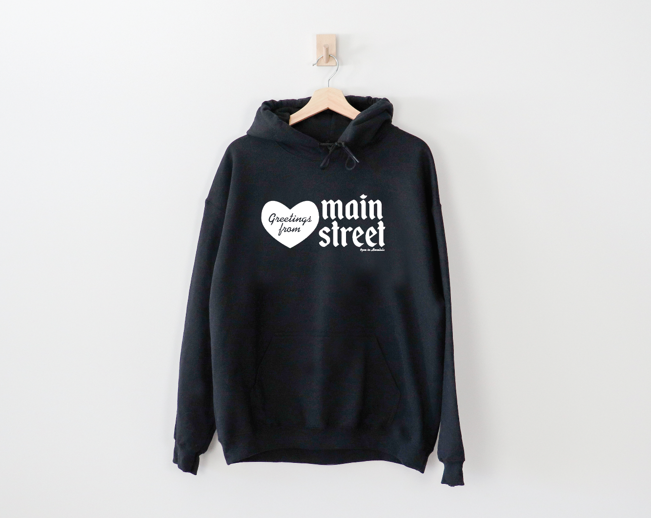 PRE-ORDER Adult Unisex "Greetings from main street" Hoodie