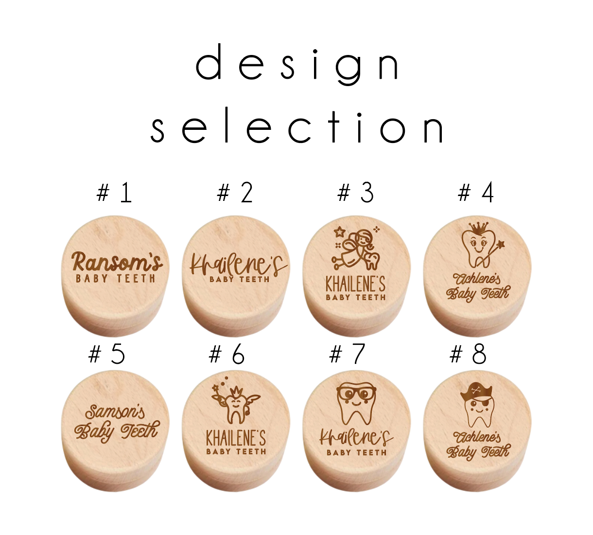 Personalized Teeth Box Holder