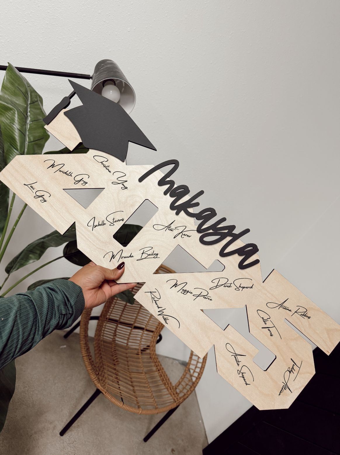 Personalized Grad Name Sign | Graduation Guestbook | Guestbook Alternative