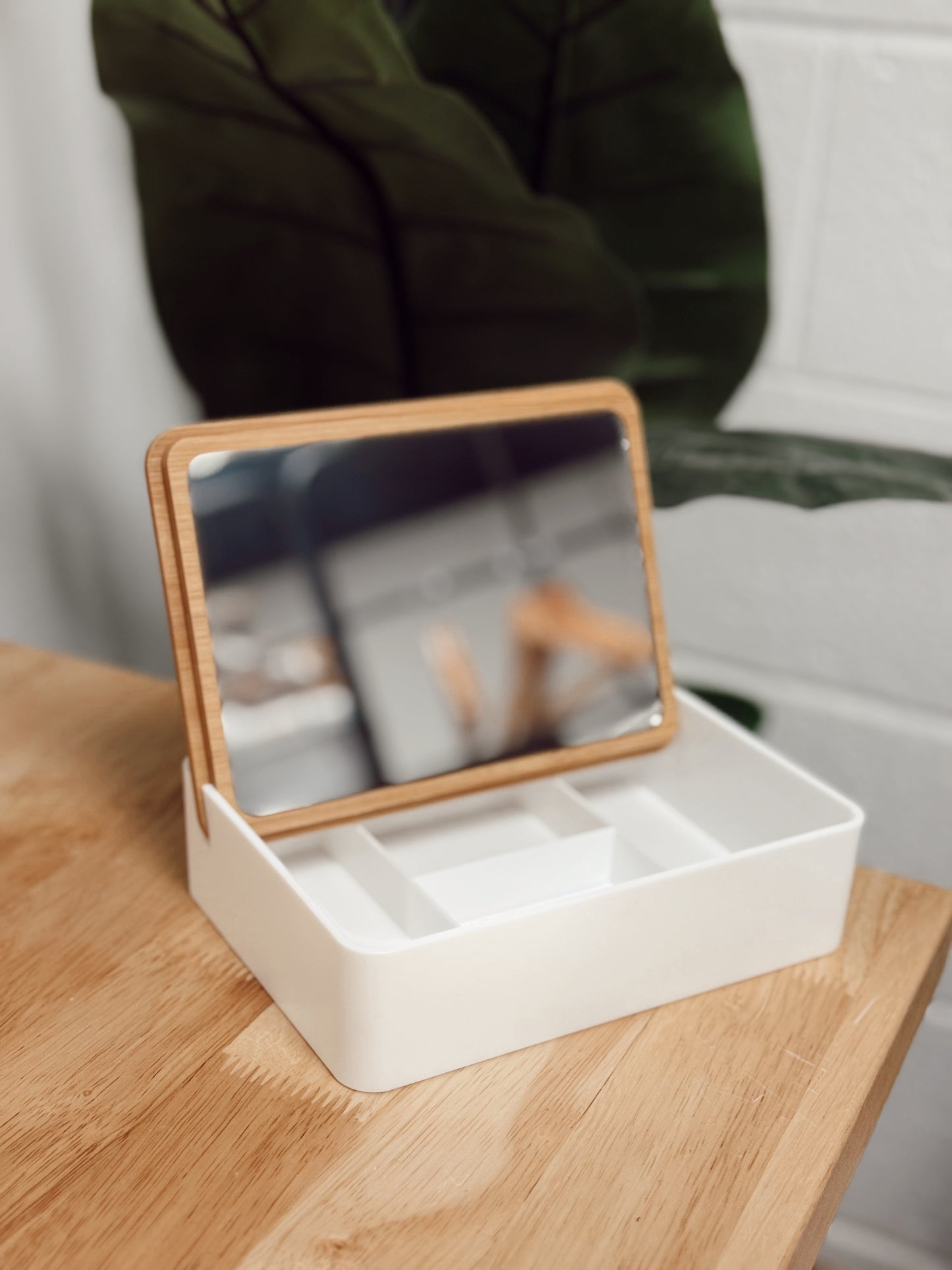 Bamboo Jewelry Box w/ Mirror