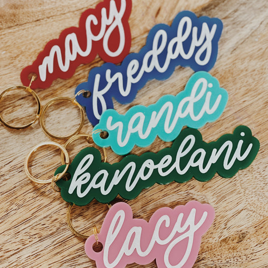 Personalized Single Layer Acrylic Keychain