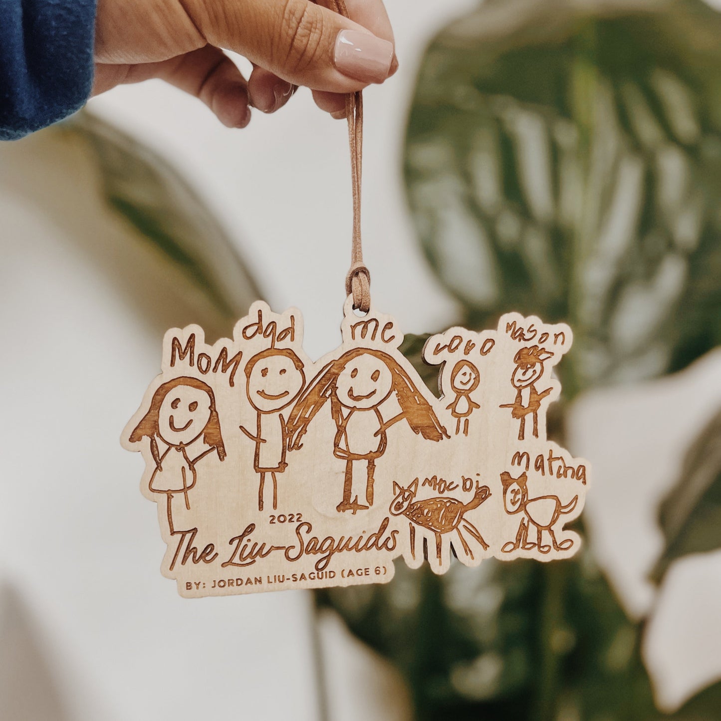 Kid's Drawing Keepsake Ornament/Magnet