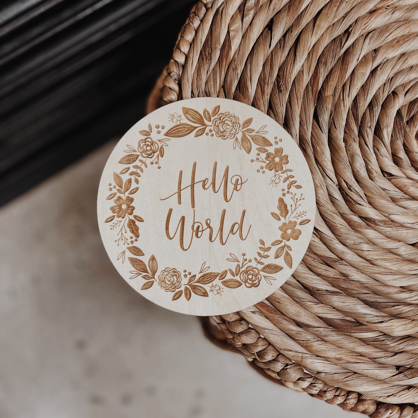 Floral Birth Announcement Set