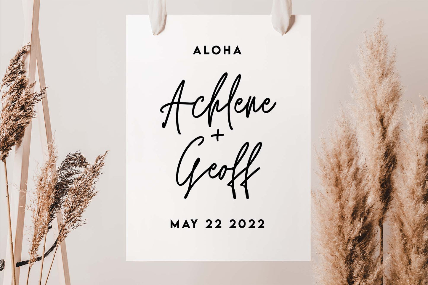 3D ACRYLIC | Welcome Wedding Signage #2