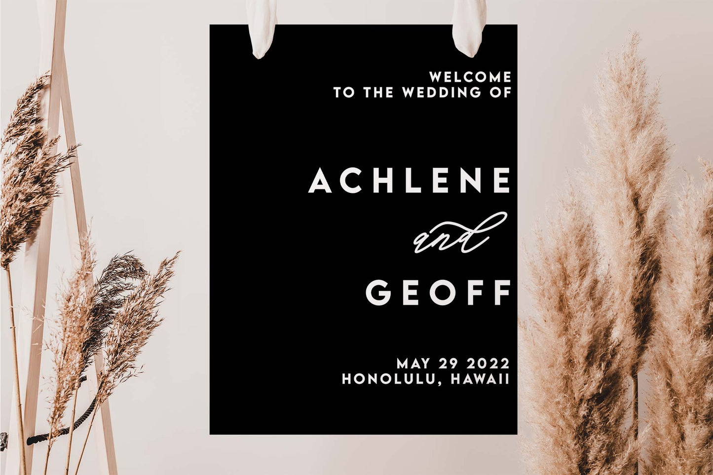 3D ACRYLIC | Welcome Wedding Signage #3