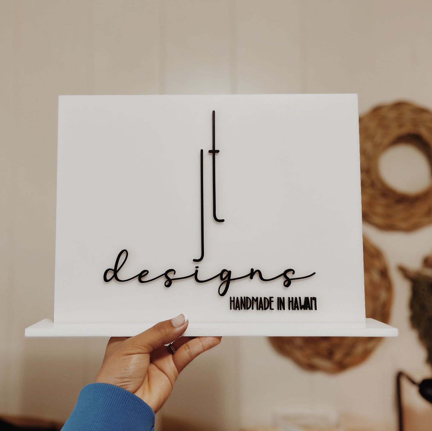 Custom SQUARE/RECTANGLE Business 3D Wood Signage