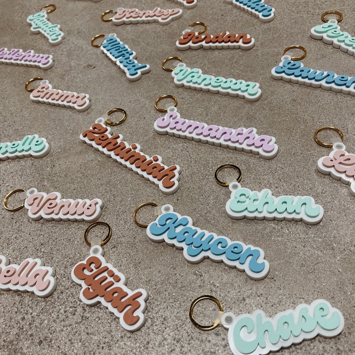 Personalized Retro Acrylic Keychains