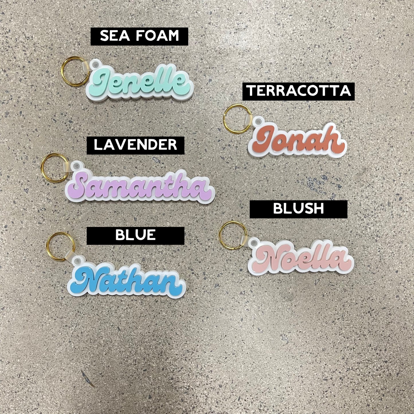 Personalized Retro Acrylic Keychains