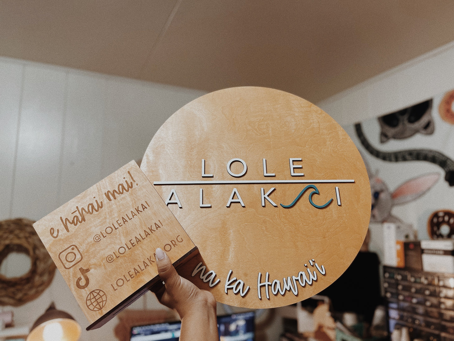 Custom WOOD QR Code / Social Sign