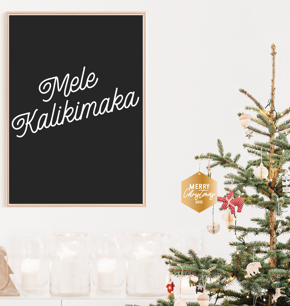Modern Holiday Hexagon Ornament