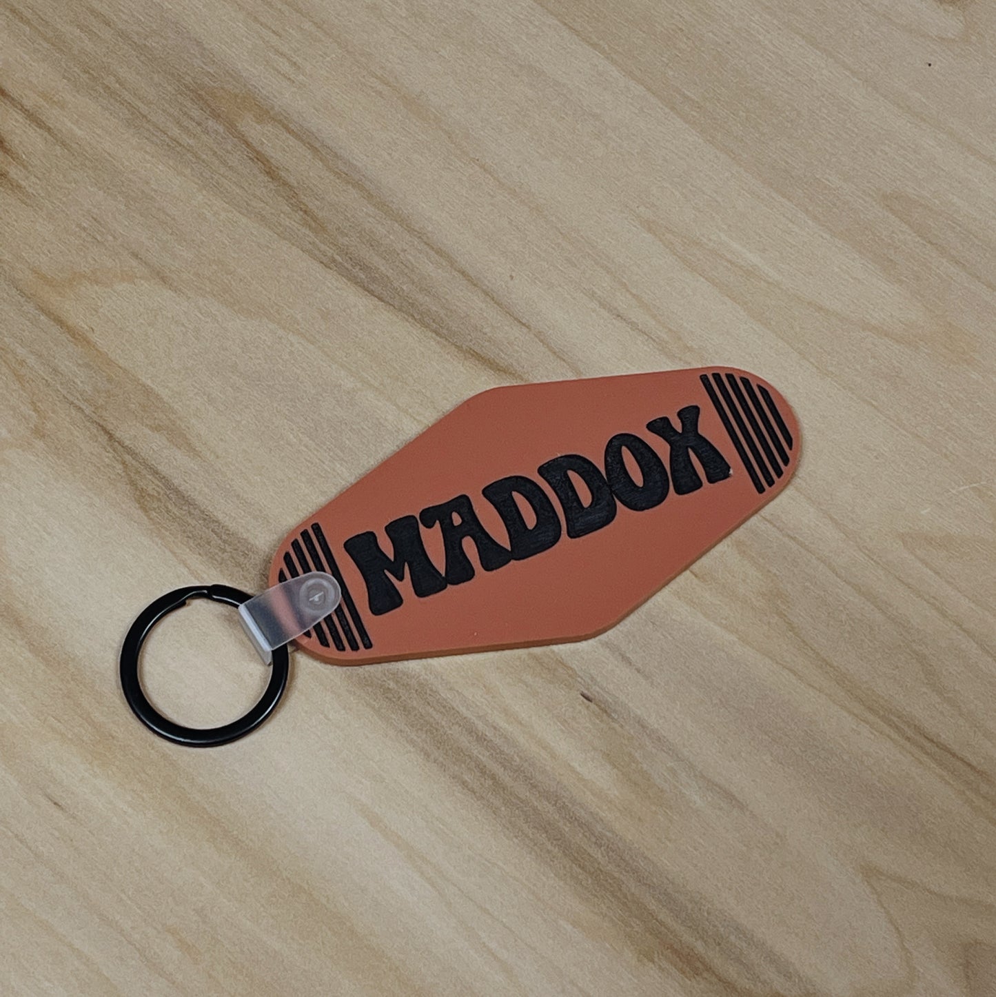 Personalized Retro Motel Keychain