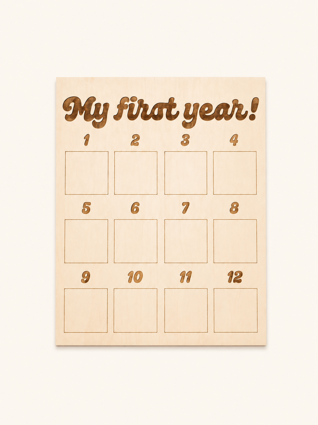 DIY My First Year Wood Sign