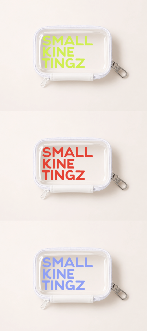 Mini Zippered Graphic Pouch (not for individual sale)