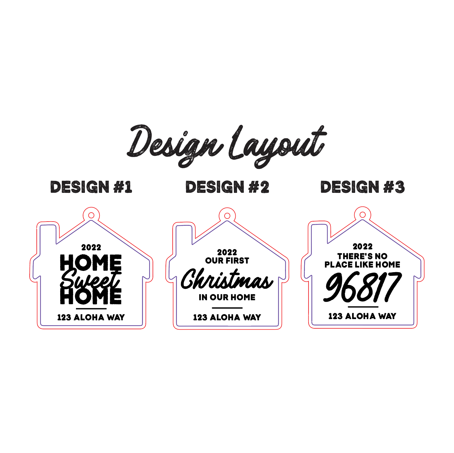 Personalized House Ornament