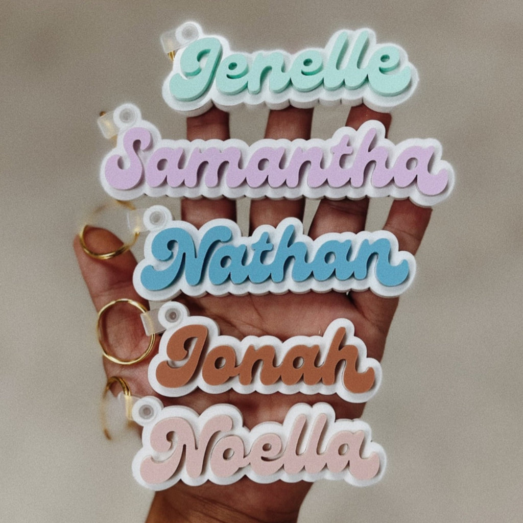 Personalized Retro Acrylic Keychains