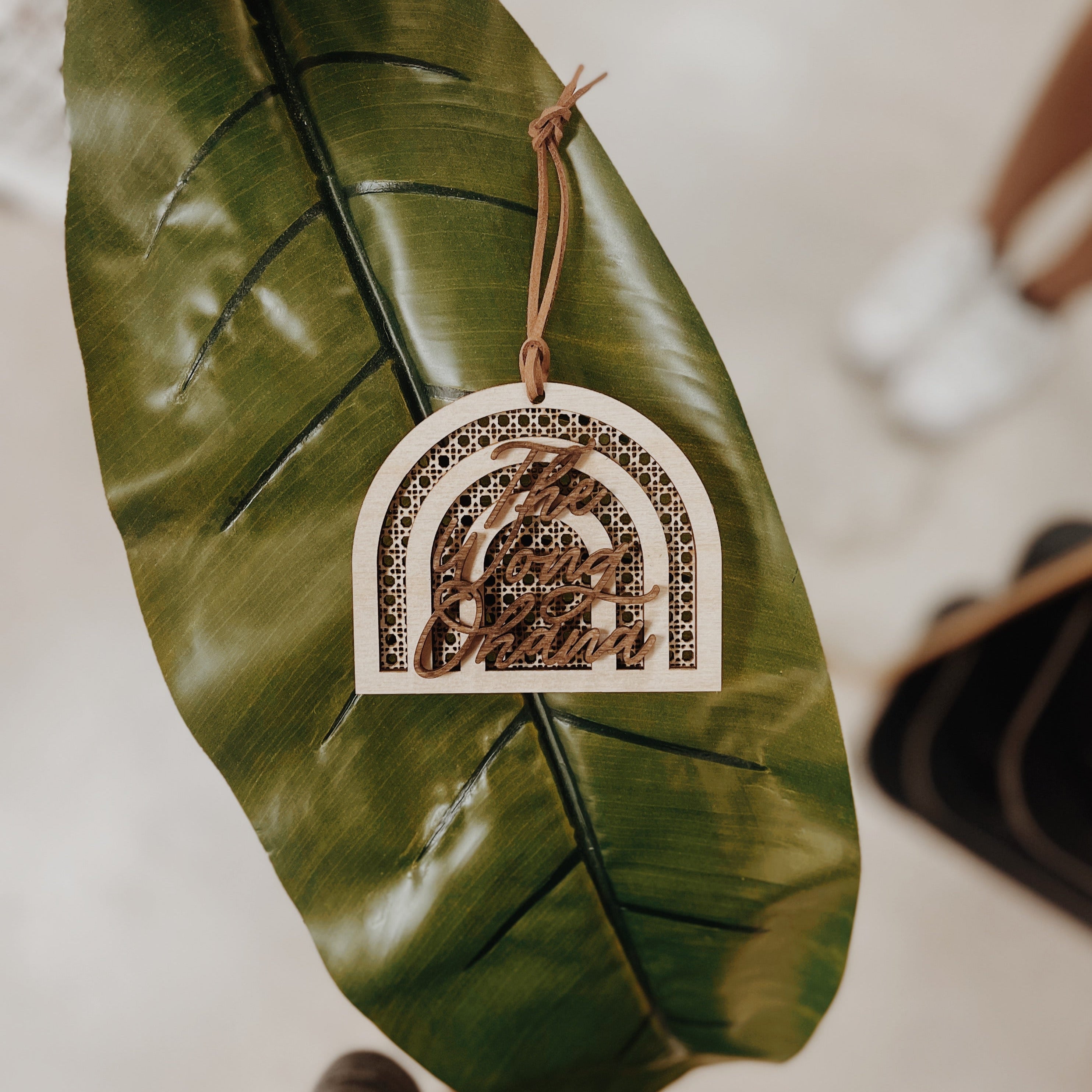 Personalized Faux Cane Webbing Ornament