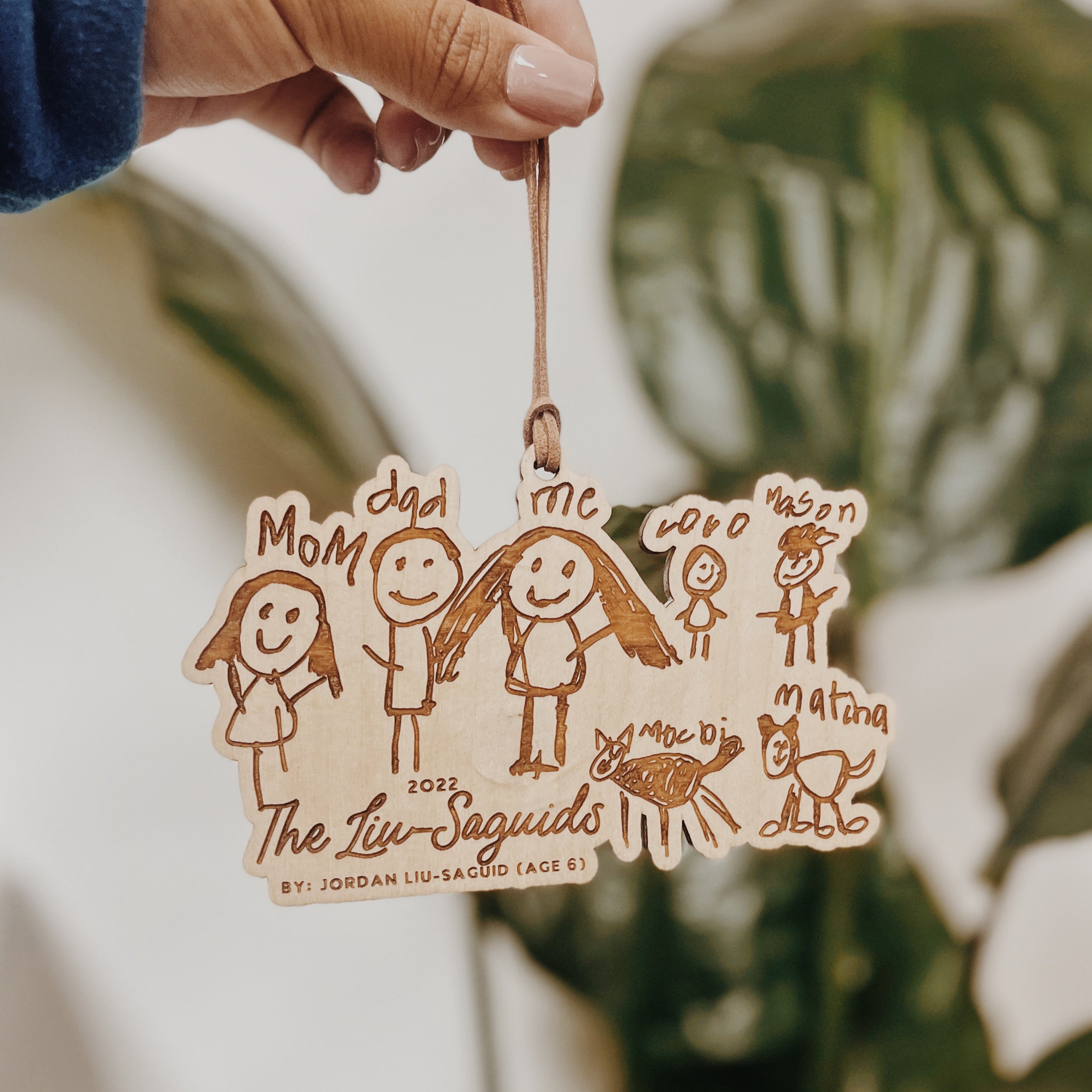Kid's Drawing Keepsake Ornament/Magnet