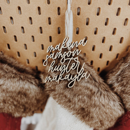 Personalized Multi Stacked Name Ornament