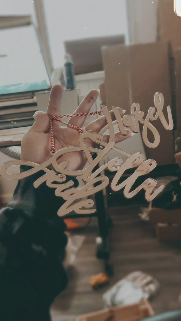 Personalized Cutout Stocking Tags