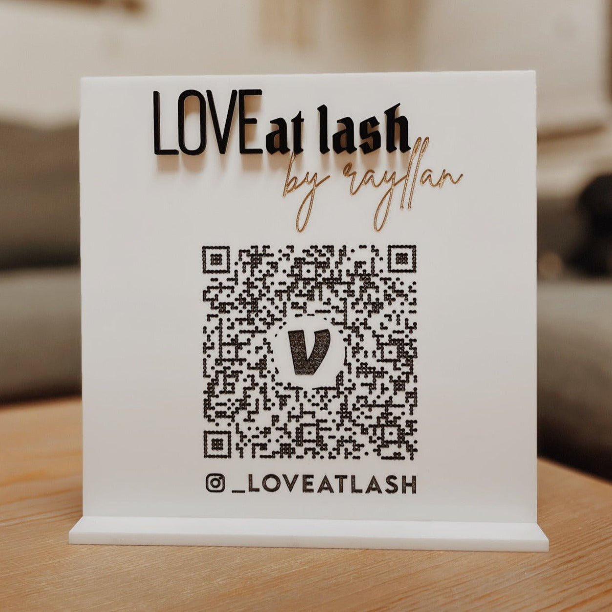 Custom ACRYLIC QR Code / Social Sign