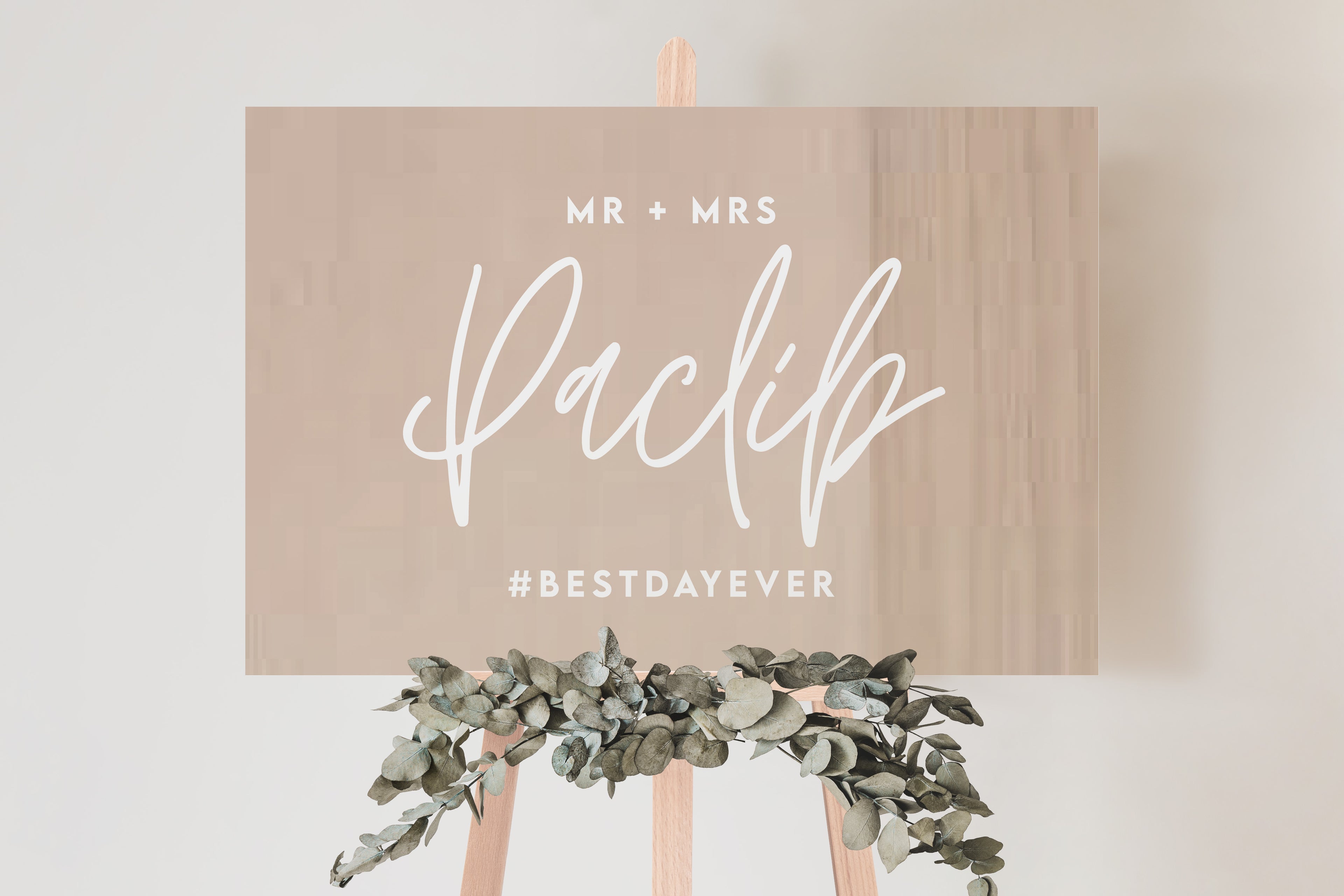 3D WOOD | Welcome Wedding Signage #1