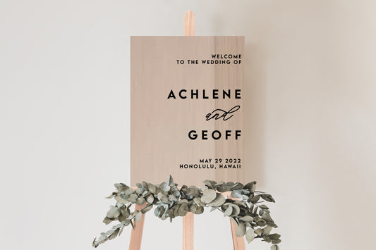 3D WOOD | Welcome Wedding Signage #3