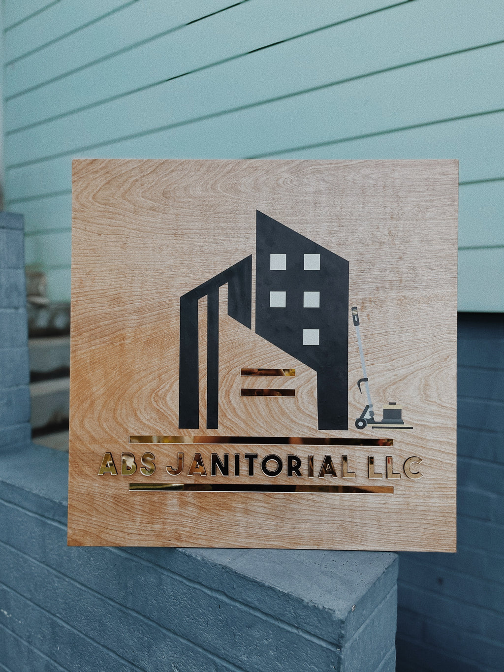 Custom SQUARE/RECTANGLE Business 3D Wood Signage