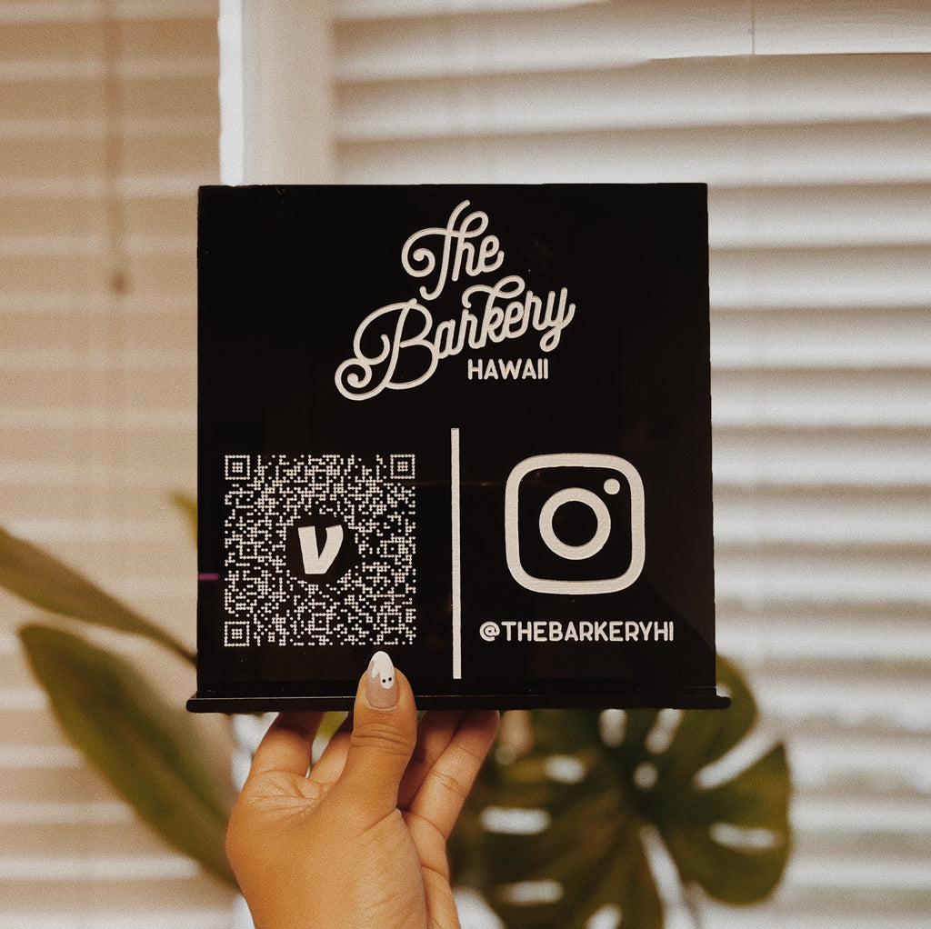 Custom ACRYLIC QR Code / Social Sign