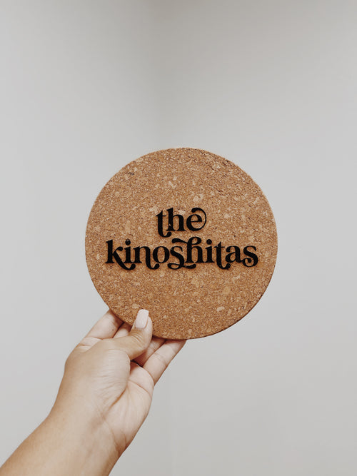 Custom 7” Cork Trivet | Hot Pad