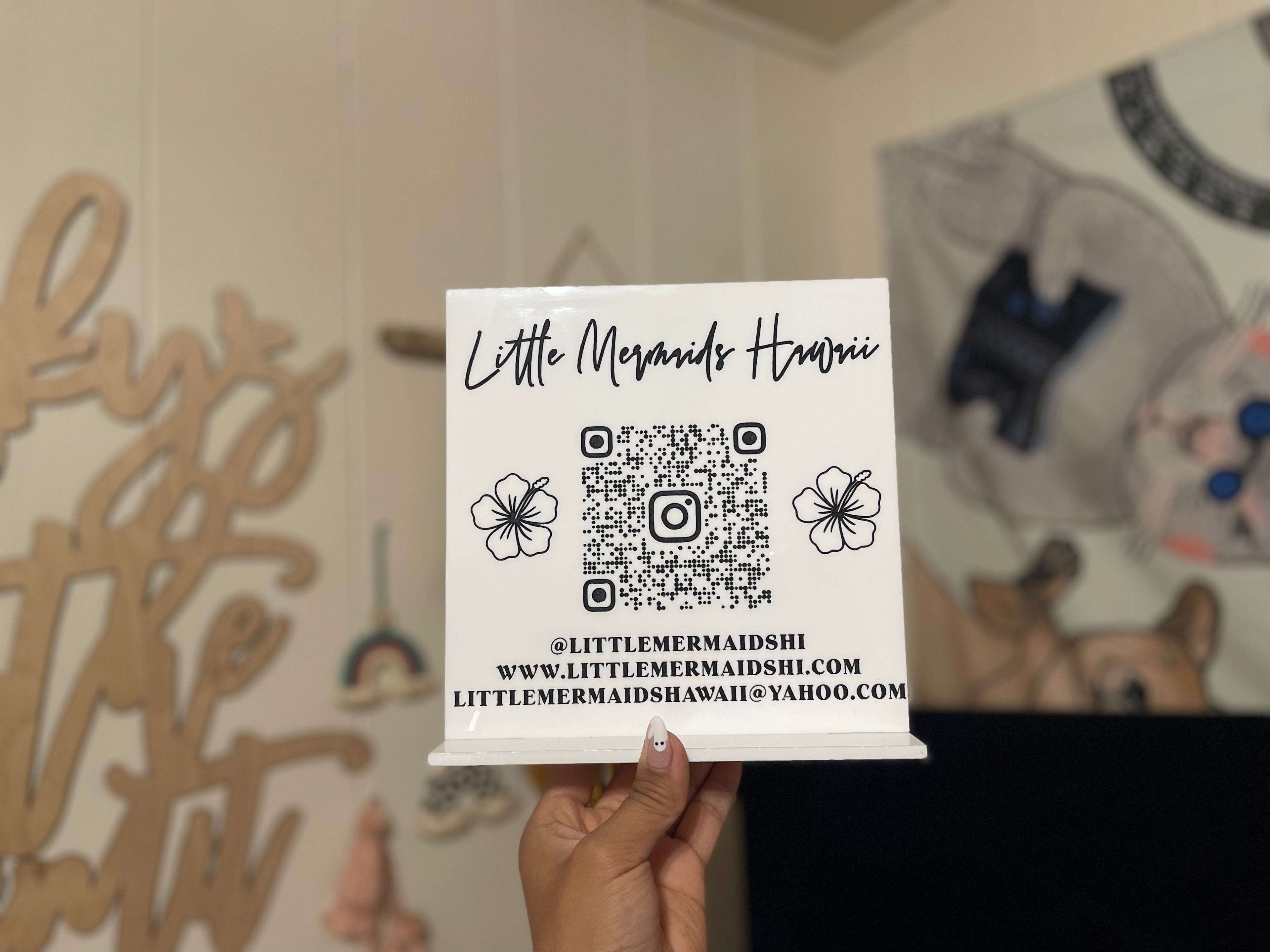 Custom ACRYLIC QR Code / Social Sign