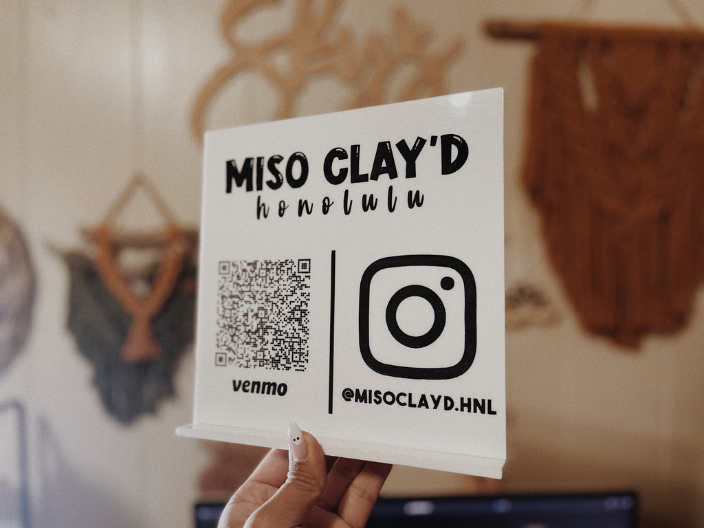 Custom ACRYLIC QR Code / Social Sign