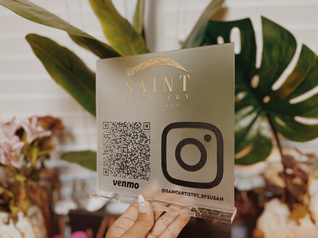 Custom ACRYLIC QR Code / Social Sign