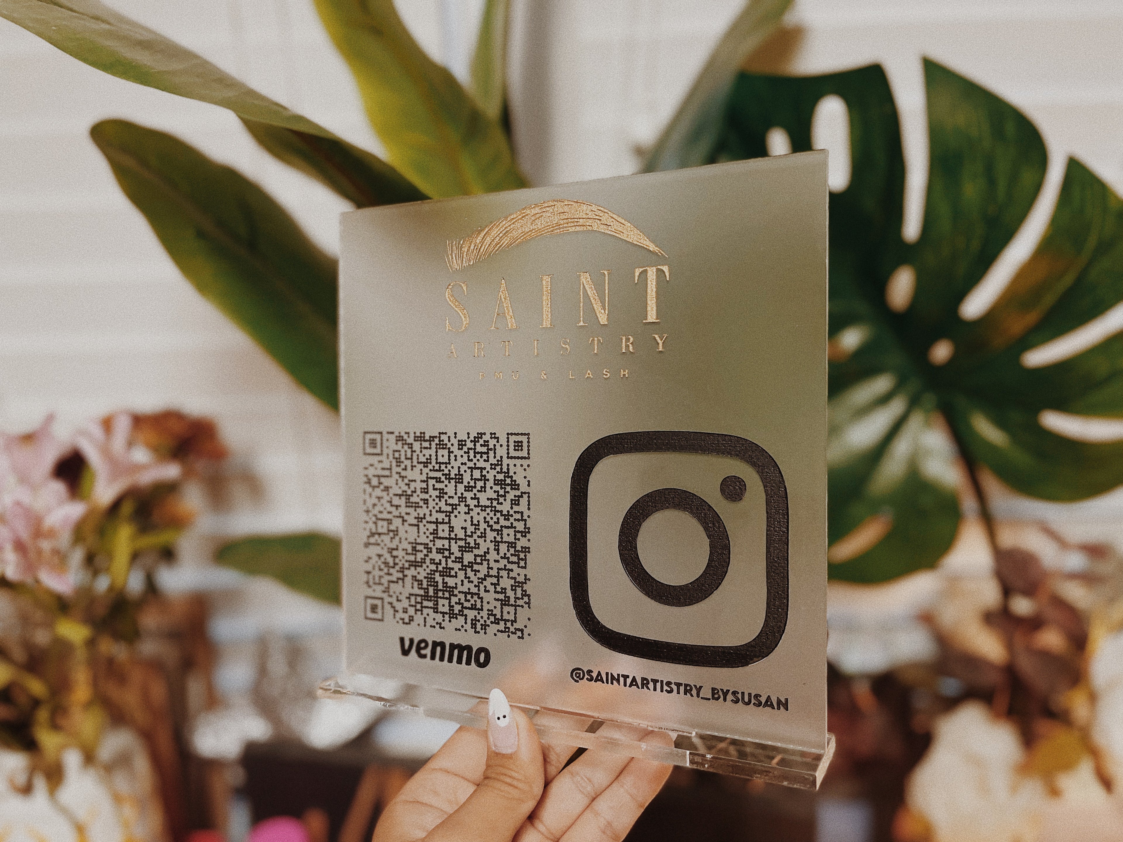 Custom ACRYLIC QR Code / Social Sign