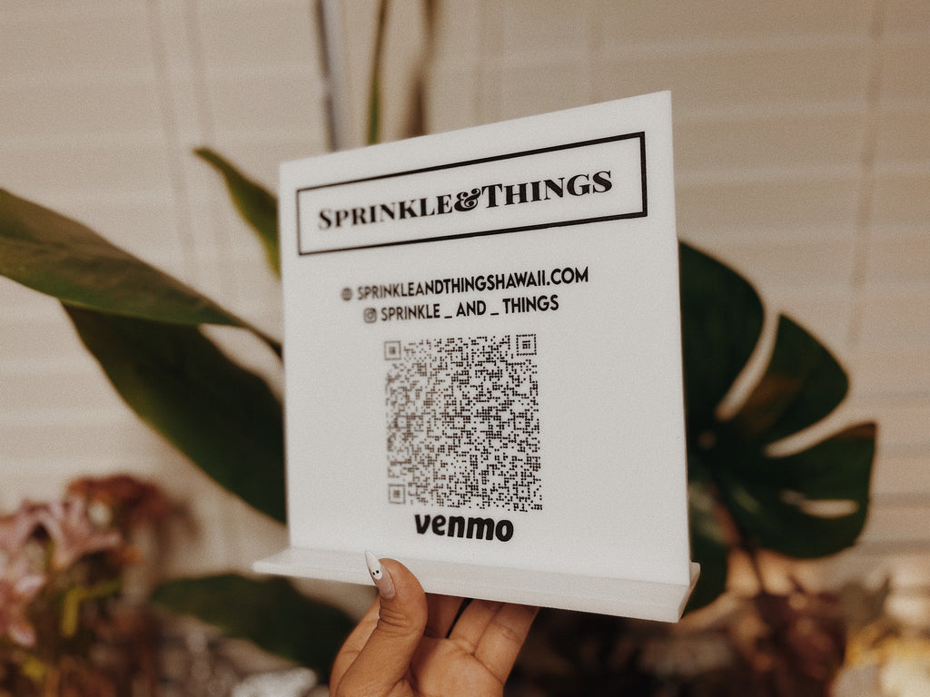 Custom ACRYLIC QR Code / Social Sign