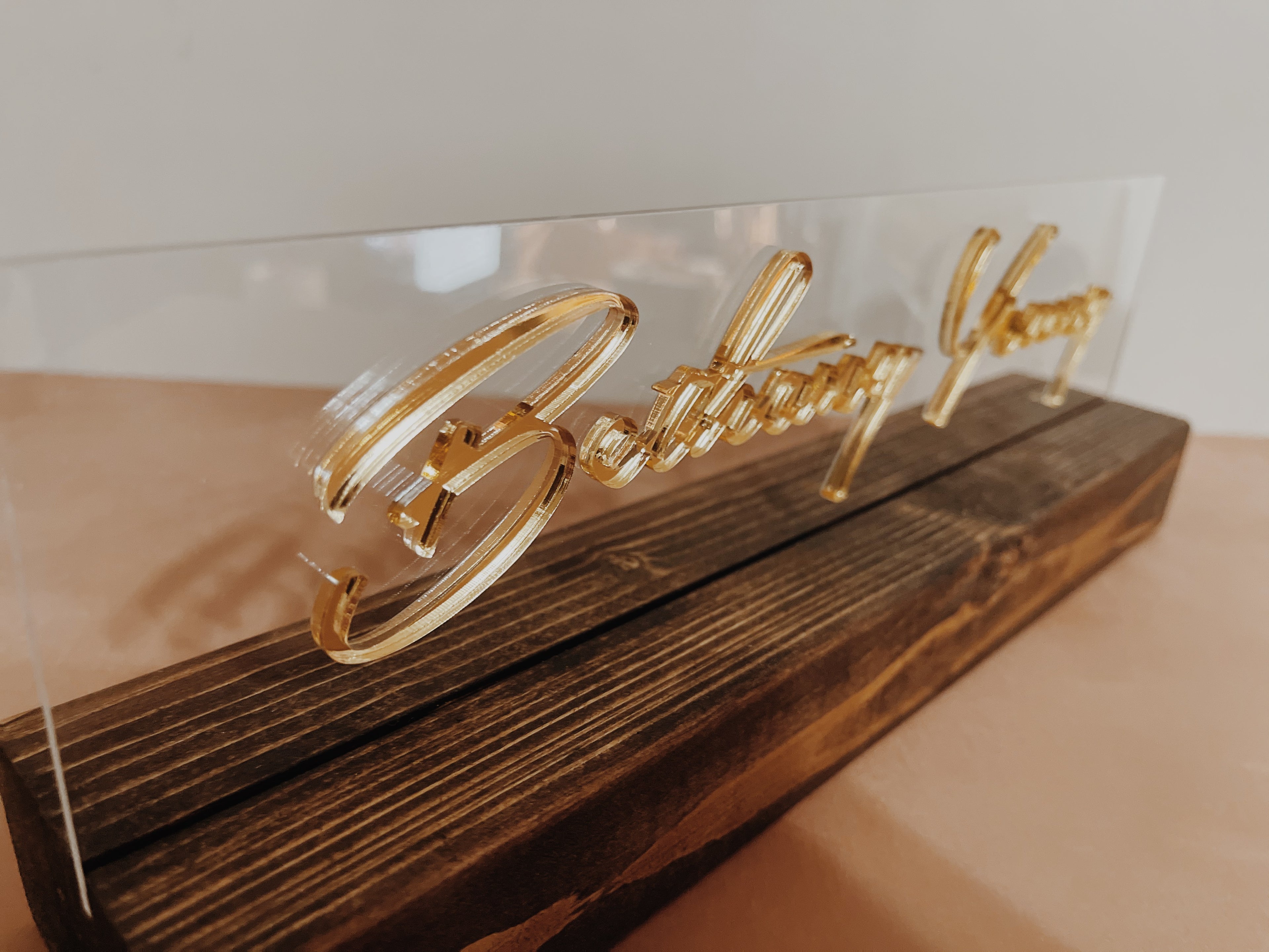 Desk Name Plate