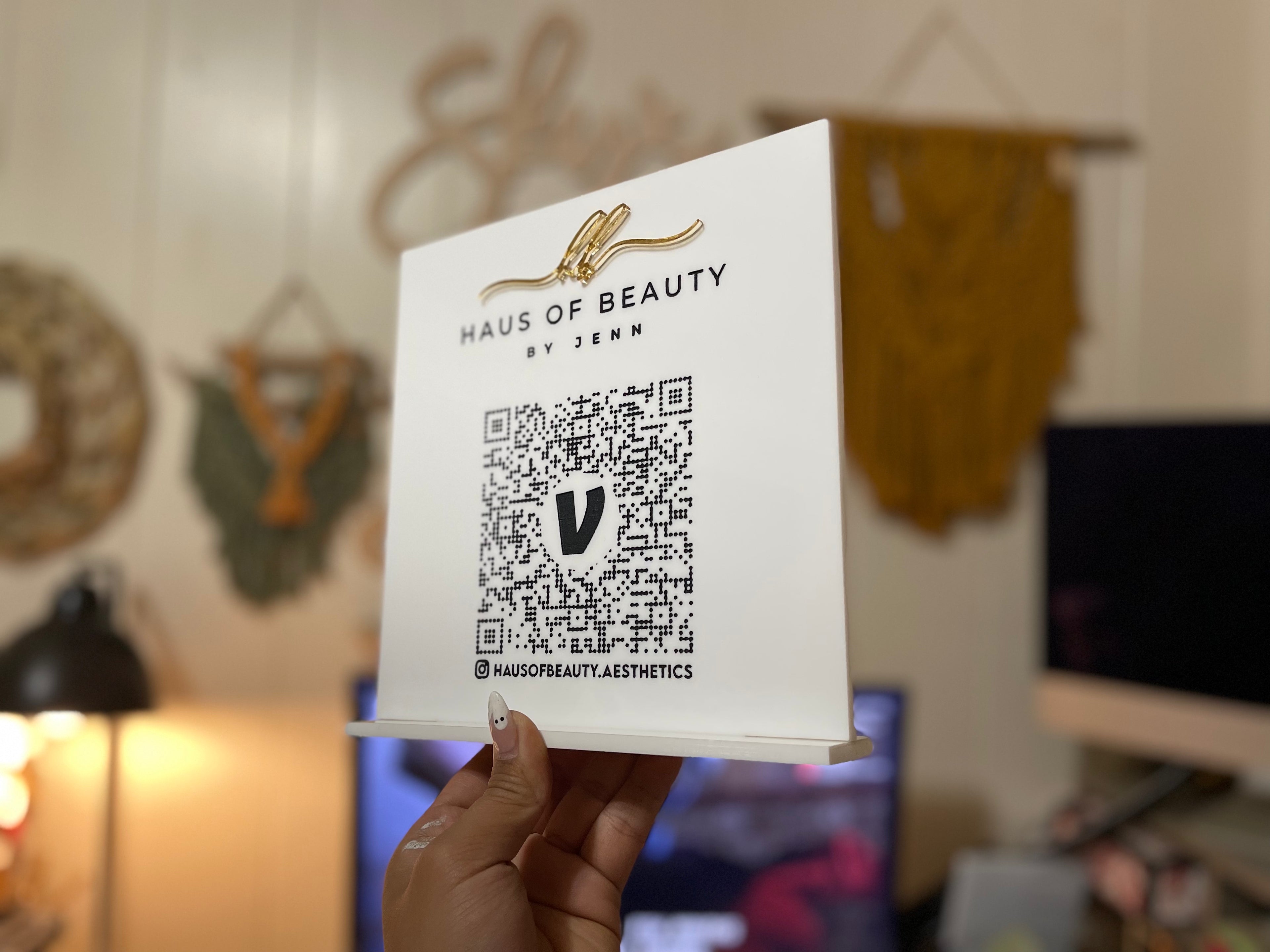 Custom ACRYLIC QR Code / Social Sign