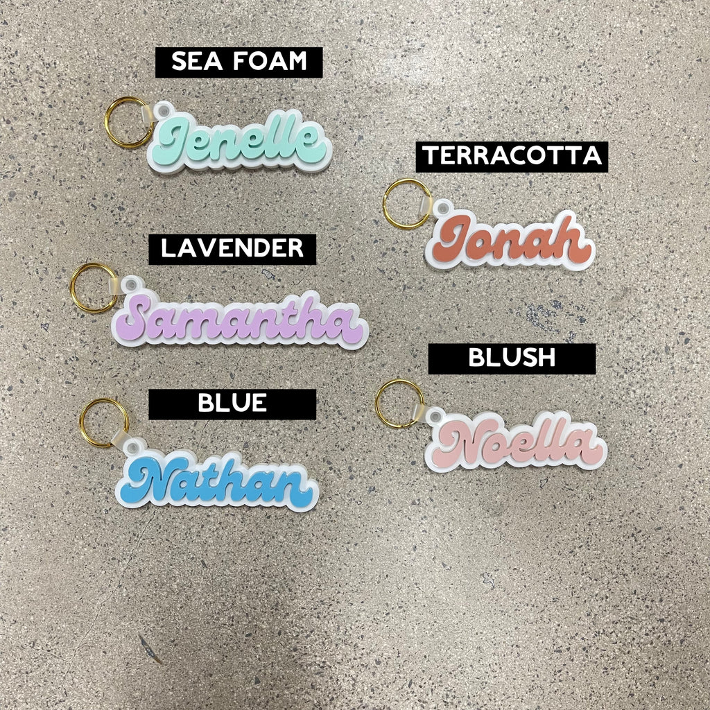 Personalized Retro Acrylic Keychains