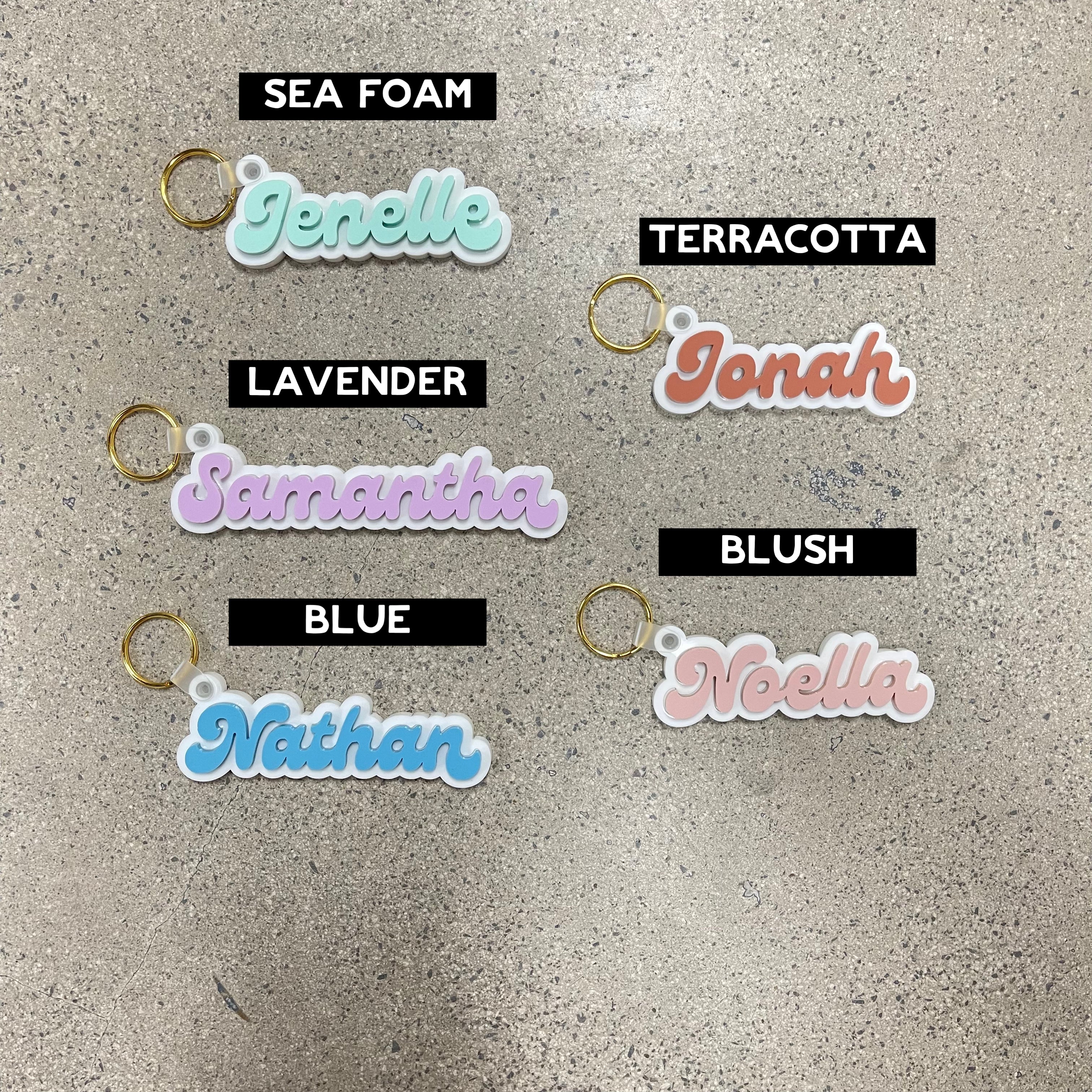 Personalized Retro Acrylic Keychains