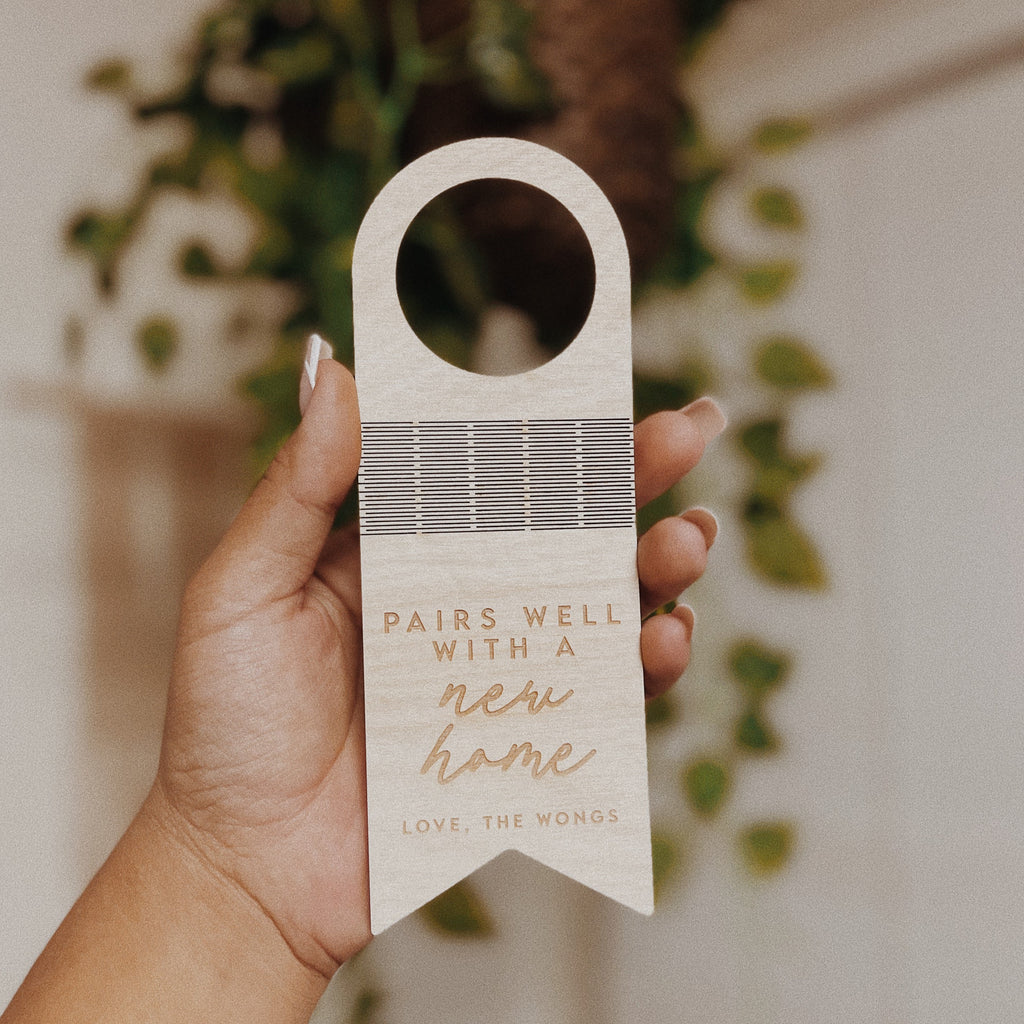 Wooden Bottle Tag
