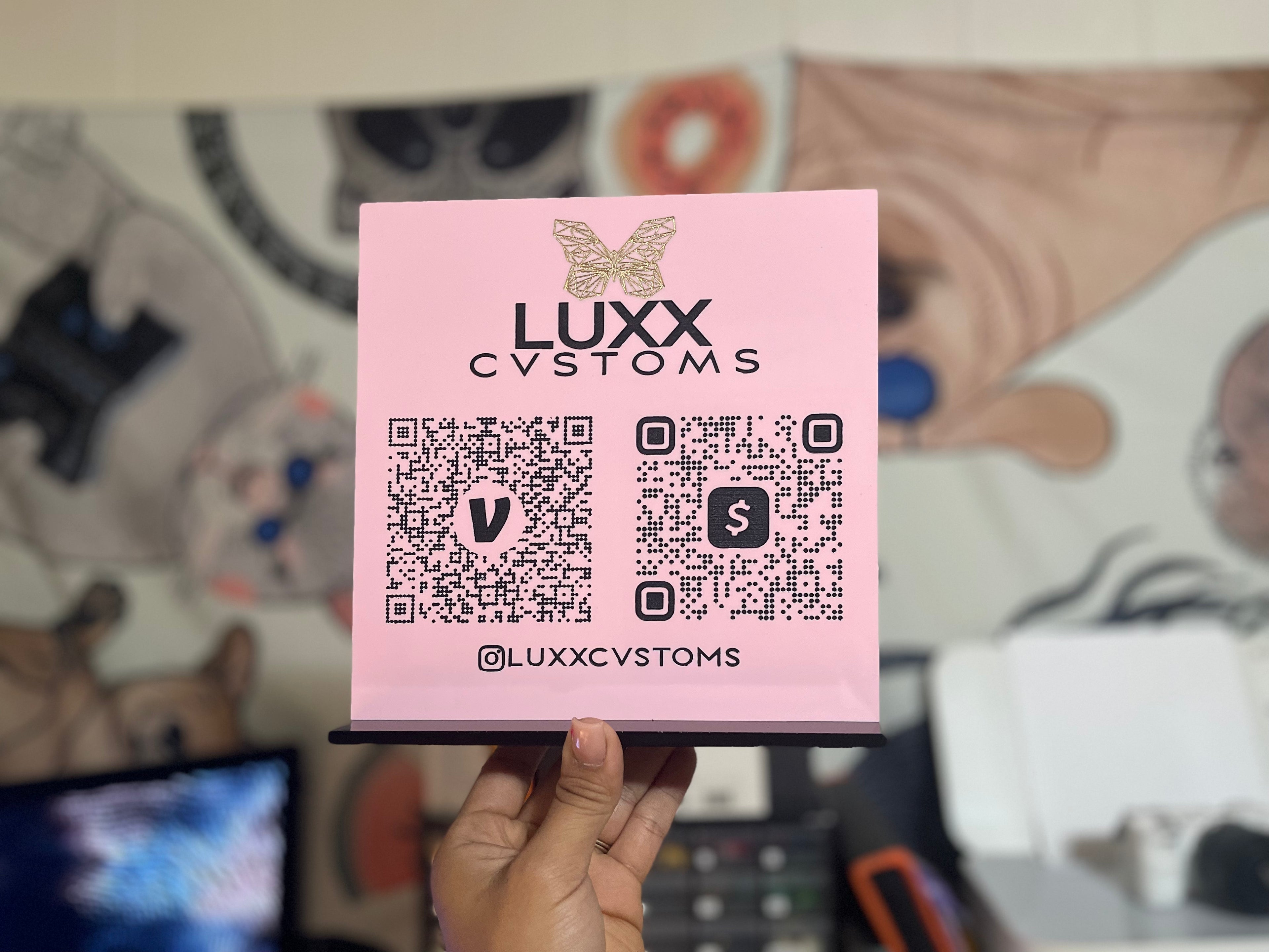 Custom ACRYLIC QR Code / Social Sign
