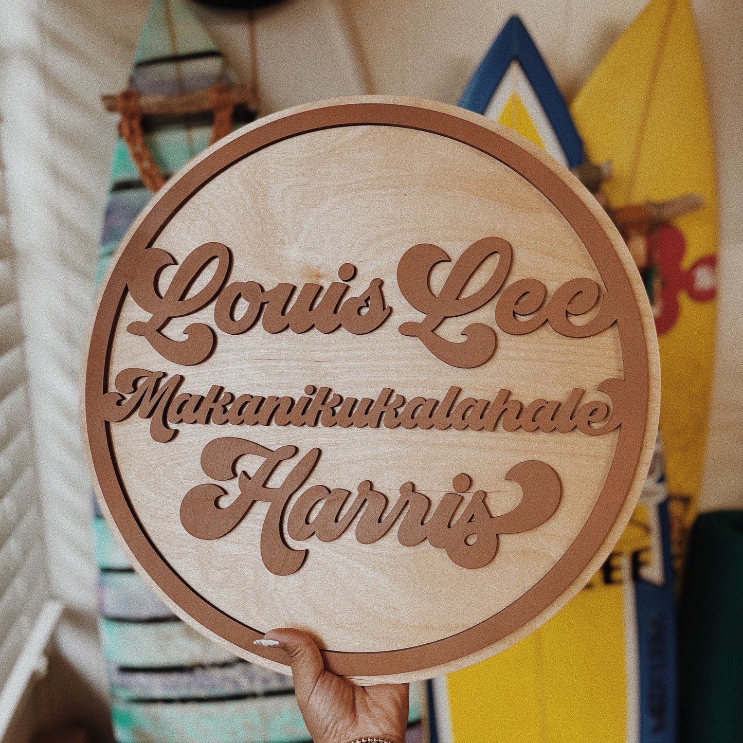 Personalized Retro Name Sign