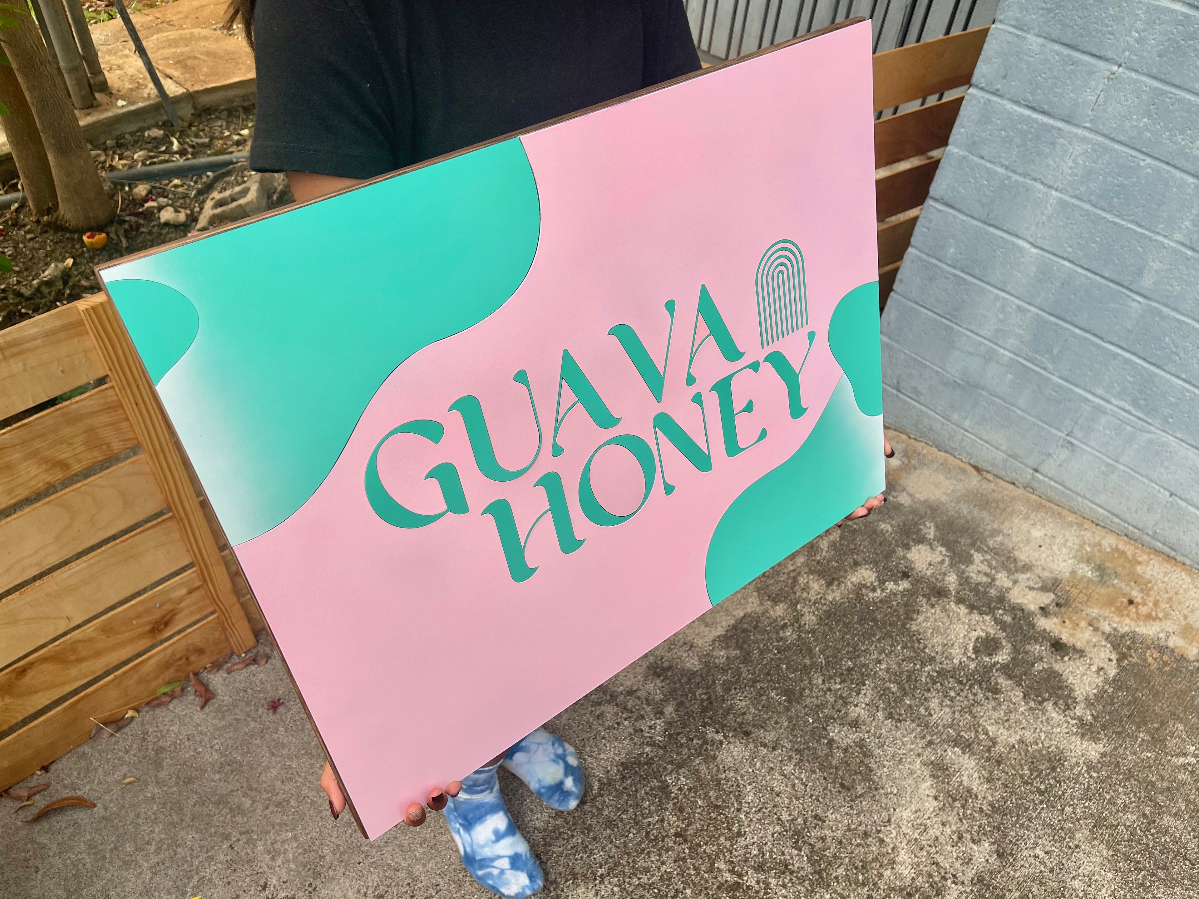 Custom SQUARE/RECTANGLE Business 3D Wood Signage