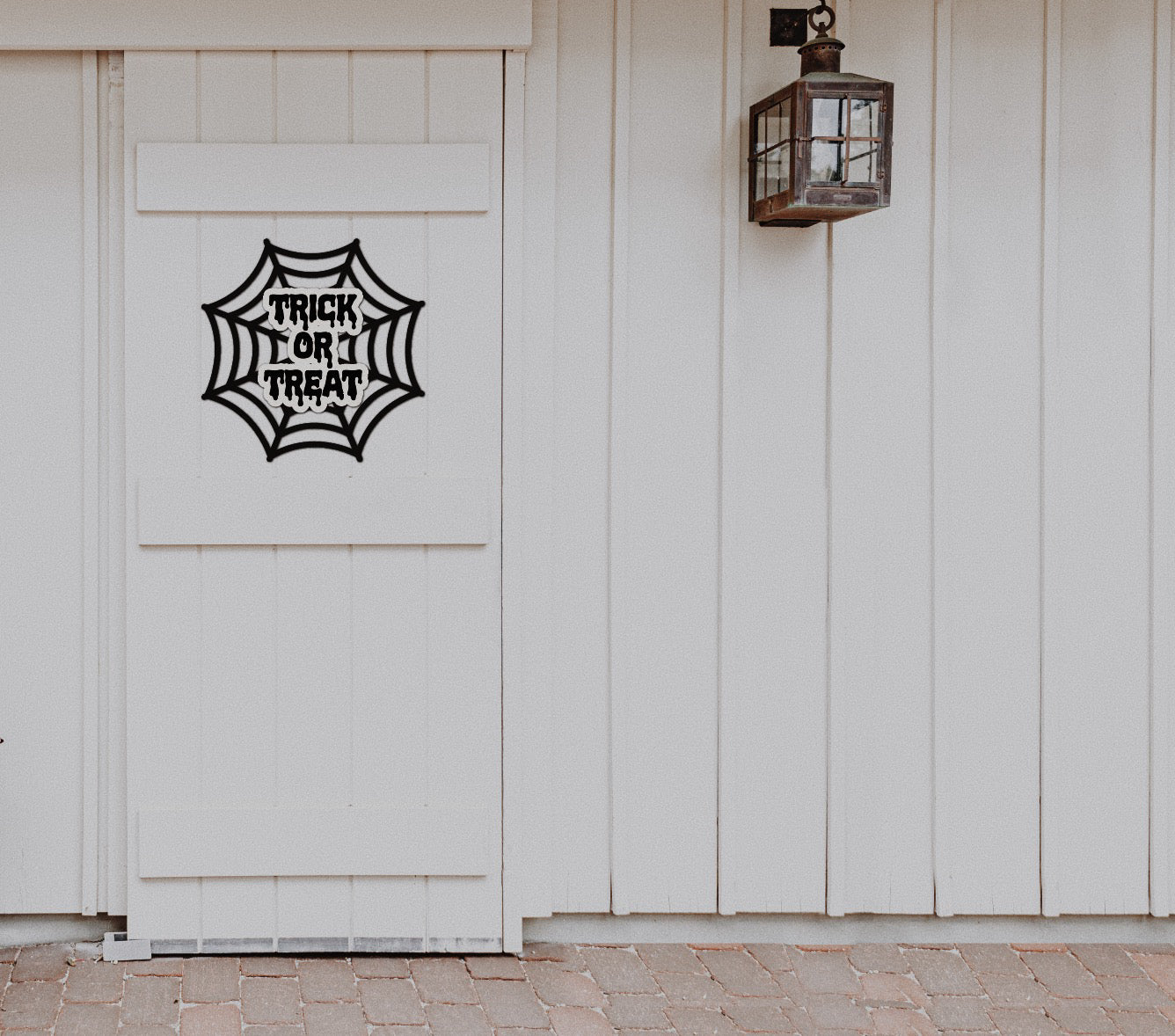 Trick or Treat Spiderweb Door Hanger