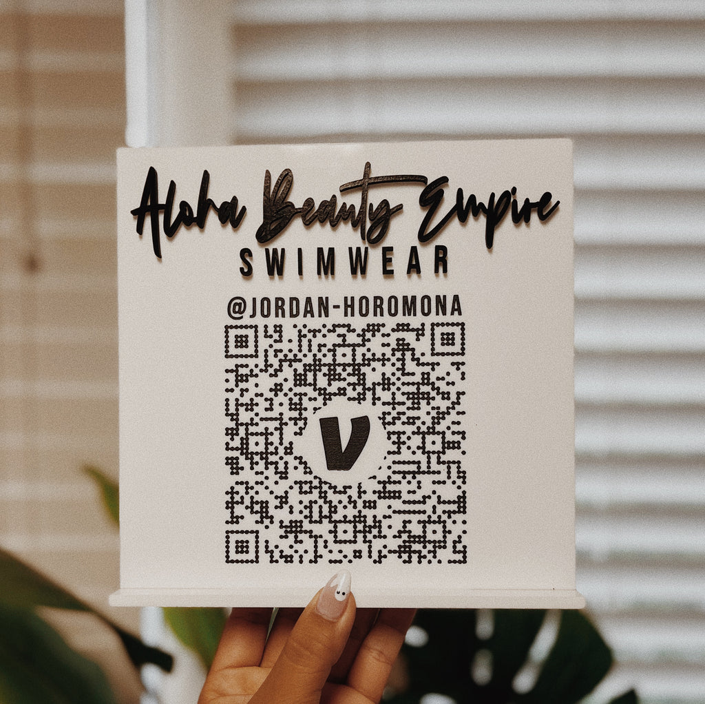 Custom ACRYLIC QR Code / Social Sign