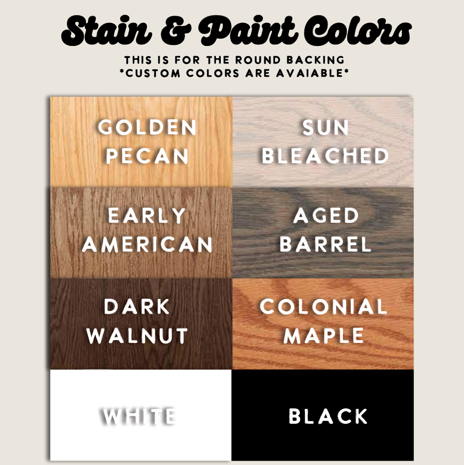 Custom ROUND Business 3D Wood Signage
