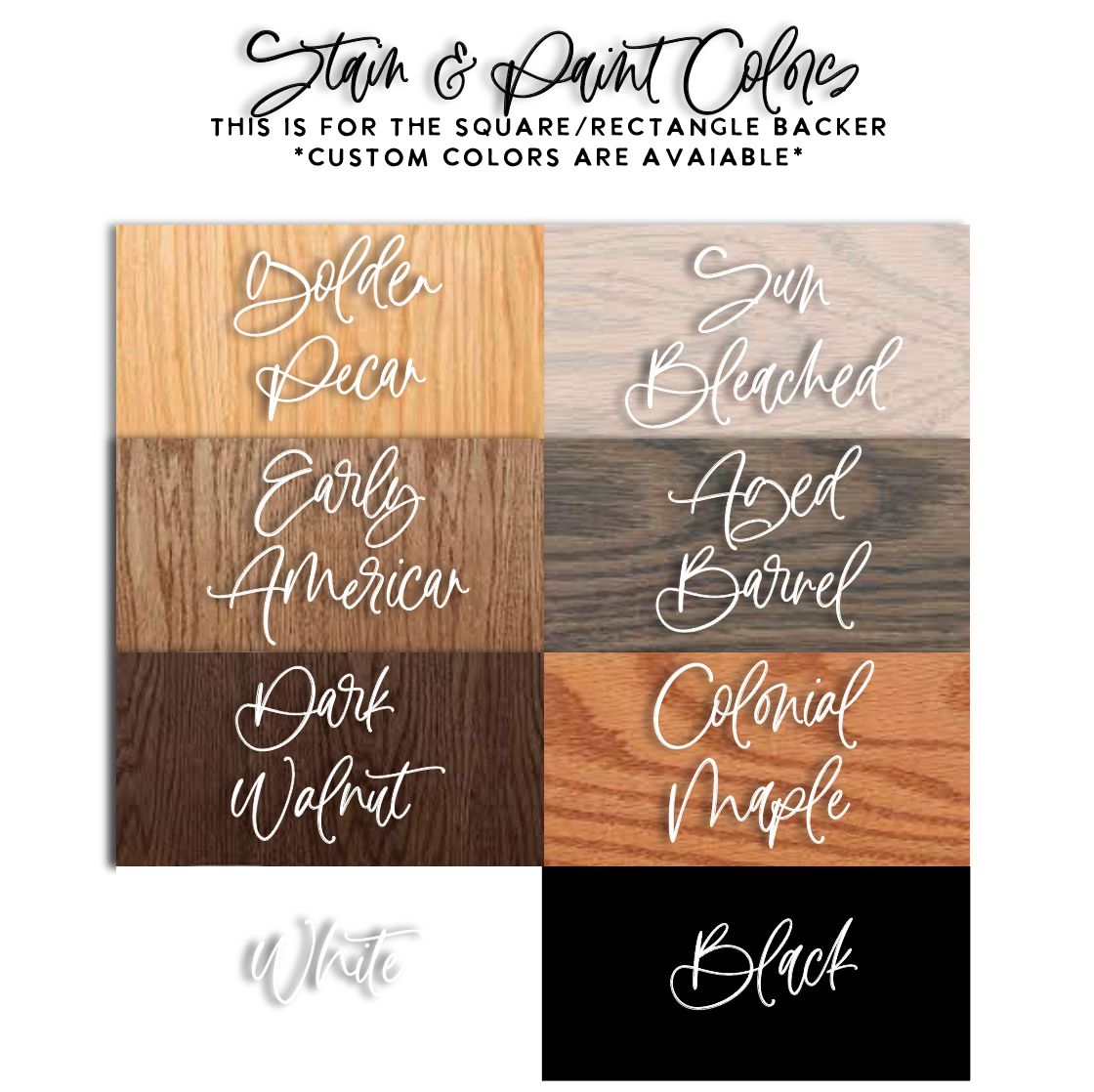 Custom SQUARE/RECTANGLE Business 3D Wood Signage