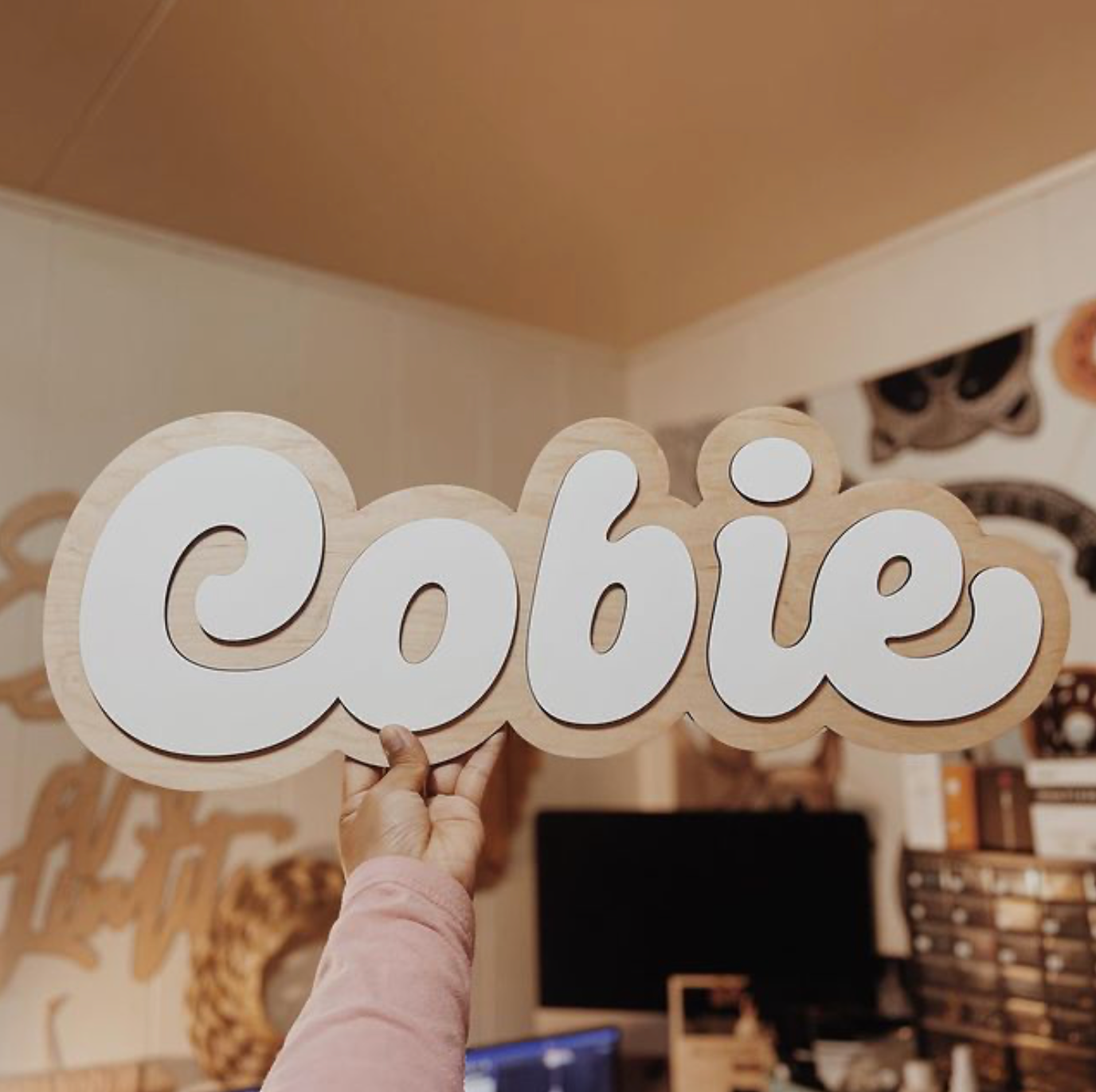 Double Layer Name Cutout (Wood)